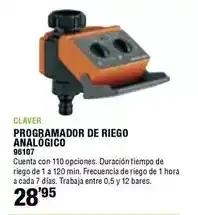 Ferrcash Claver - programador de riego analógico oferta