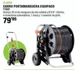 Ferrcash Claber - carro portamanguera equipado oferta