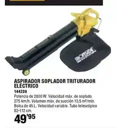 Ferrcash Ironside - aspirador soplador triturador eléctrico 144239 oferta