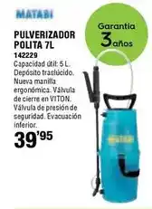 Ferrcash Matabi - pulverizador polita 7l oferta