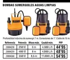 Ferrcash Ironside - bombas sumergibles aguas limpias oferta