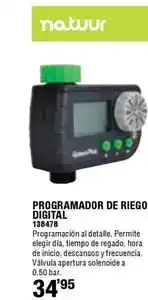 Ferrcash Natuur - programador de riego digital oferta