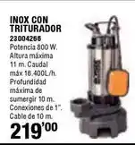 Ferrcash Ironside - inox con triturador oferta