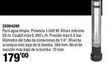 Ferrcash Ironside - bombas sumergibles de elevación oferta