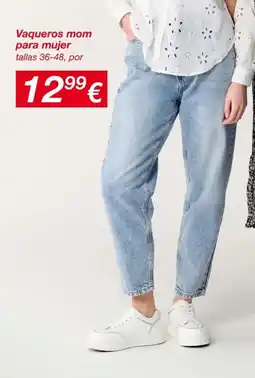 KIK Vaqueros mom para mujer oferta