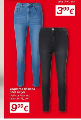 Vaqueros básicos para mujer