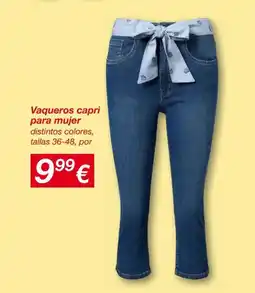 KIK Vaqueros capri para muje oferta