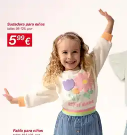 KIK Sudadera para niña oferta