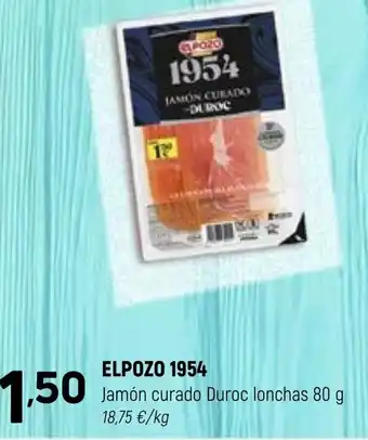 Coviran ELPOZO 1954 Jamón curado Duroc lonchas oferta