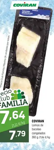 Coviran COVIRAN Lomos de bacalao congelados oferta
