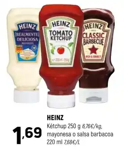 Coviran HEINZ Kétchup mayonesa o salsa barbacoa oferta