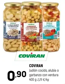 Coviran COVIRAN Judión cocido, alubia o garbanzo con verdura oferta