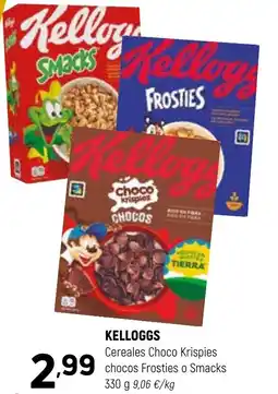 Coviran KELLOGGS Cereales Choco Krispies chocos Frosties o Smacks oferta
