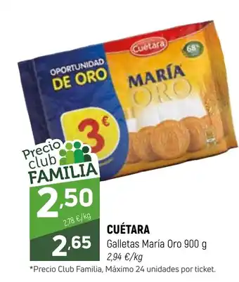 Coviran CUÉTARA Galletas María Oro oferta