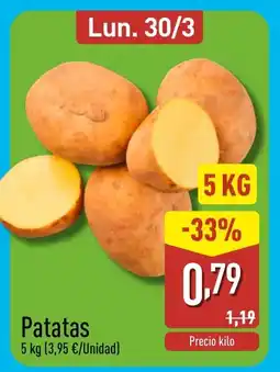 ALDI Patatas oferta