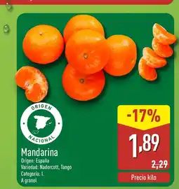 ALDI Mandarina oferta
