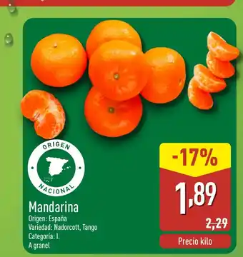 ALDI Mandarina oferta