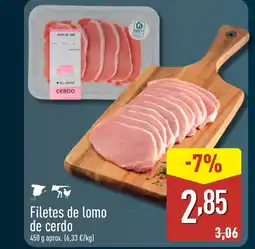 ALDI Filetes de lomo de cerdo oferta