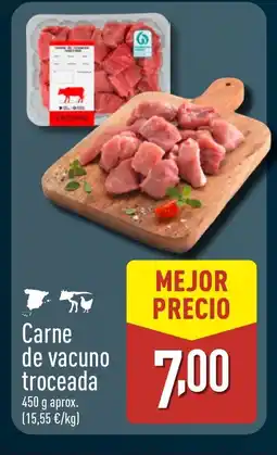 ALDI Carne de vacuno troceada oferta