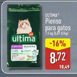 ALDI ULTIMA Pienso para gatos oferta
