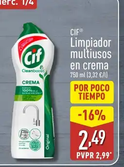 ALDI CIF Limpiador multiusos en crema oferta