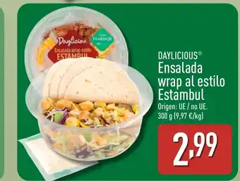 ALDI DAYLICIOUS Ensalada wrap al estilo Estambul oferta