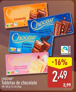ALDI CHOCEUR Tabletas de chocolate oferta
