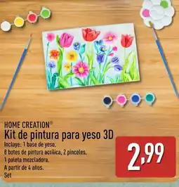 ALDI HOME CREATION Kit de pintura para yeso 3D oferta