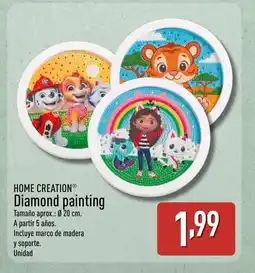 ALDI HOME CREATION Diamond painting oferta