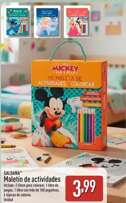 ALDI SALDAÑA Maletín de actividades oferta