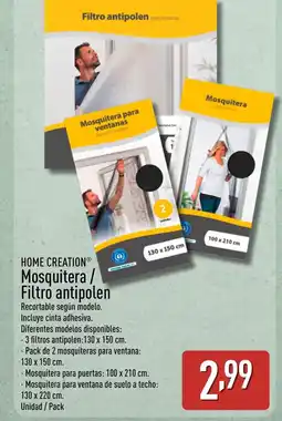 ALDI HOME CREATION Mosquitera/ Filtro antipolen oferta