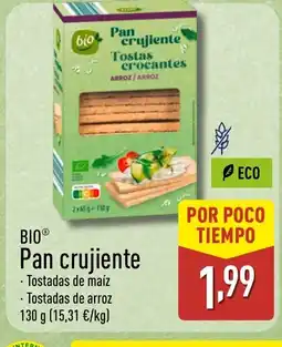 ALDI BIO Pan crujiente oferta