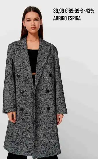 Stradivarius Abrigo espiga oferta