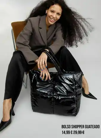 H&M Bolso shopper guateado oferta