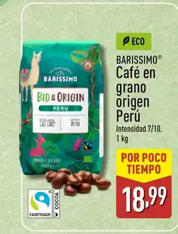 ALDI BARISSIMO Café en grano origen Perú oferta