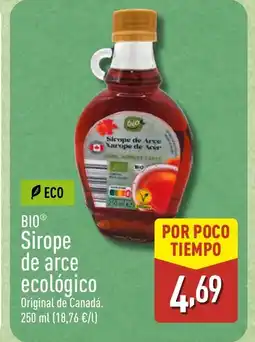 ALDI BIO Sirope de arce ecológico oferta