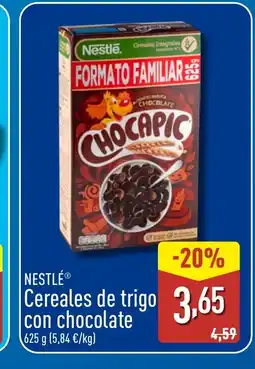ALDI NESTLÉ Cereales de trigo con chocolate oferta