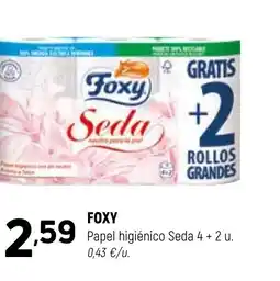 Coviran FOXY Papel higiénico Seda oferta
