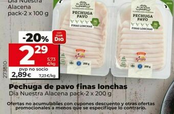 Maxi Dia Pechuga de pavo dia oferta