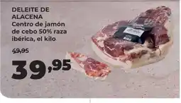 Alimerka DELEITE DE ALACENA Centro de jamón de cebo 50% raza ibérica oferta