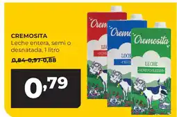 Alimerka CREMOSITA Leche entera, semi o desnatada oferta