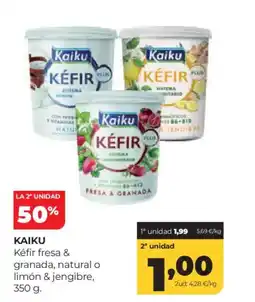 Alimerka KAIKU Kéfir fresa & granada, natural o limón & jengibre oferta