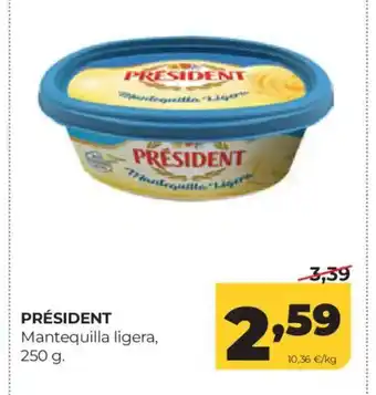 Alimerka PRÉSIDENT Mantequilla ligera oferta