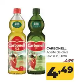 Alimerka CARBONELL Aceite de oliva 0,4° o 1° oferta