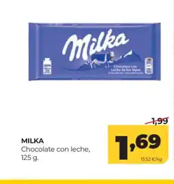 Alimerka MILKA Chocolate con leche oferta