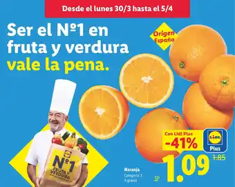 Lidl Naranja oferta
