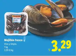 Lidl Mejillón fresco oferta