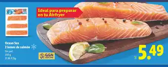 Lidl OCEAN SEA 2 lomos de salmón oferta