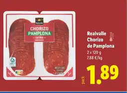 Lidl REALVALLE Chorizo de Pamplona oferta