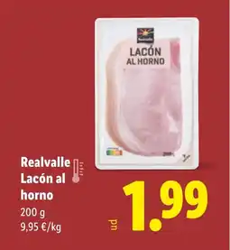 Lidl REALVALLE Lacón al horno oferta